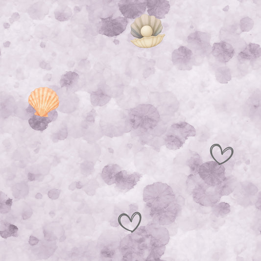 Children's Fabric by the Meter Jersey | Rib Jersey | French Terry - "Magical Ocean Friends" Combo