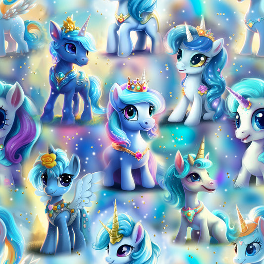 Jersey or French Terry "little ponies"