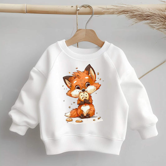 Fox Kids Iron-On Patch "Cookie Fox" | DTF Transfer for Clothing & Accessories