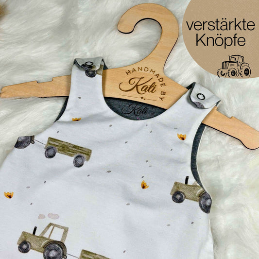 Handmade Baby Strampler "Traktor" | sofort bei Dir