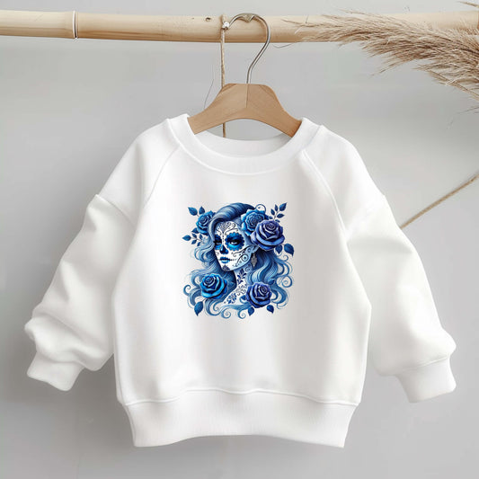 Dia de los Muertos Bügelbild 10cm – DTF Transfer Catrina aufbügeln Textilien