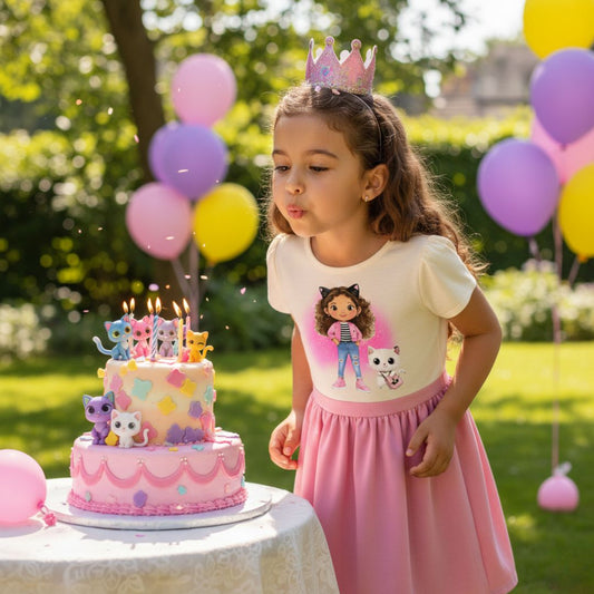 Cat Kids Iron-On Transfer "Cat-tastic & Glitter-Strong" | DTF Transfer for Clothing & Accessories