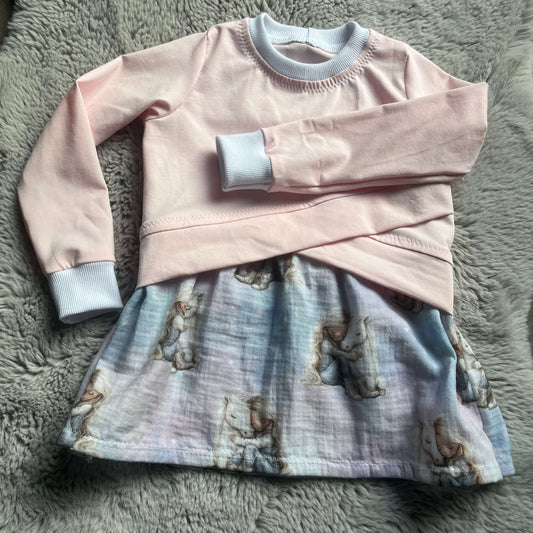 Fabric Design "White Unicorn" Fabric by the Meter – Softshell, Cotton, Muslin, Minky & Lycra UV50+