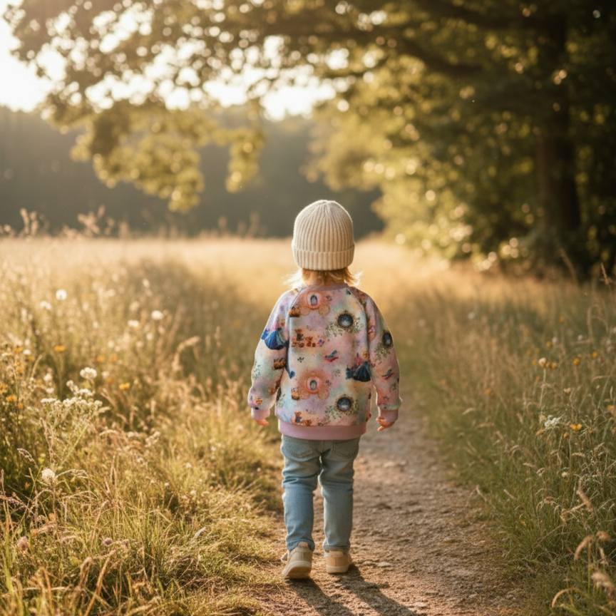 Midnight Princess | Fairytale Softshell Fabric by the Meter | Water-Repellent Children's Fabric