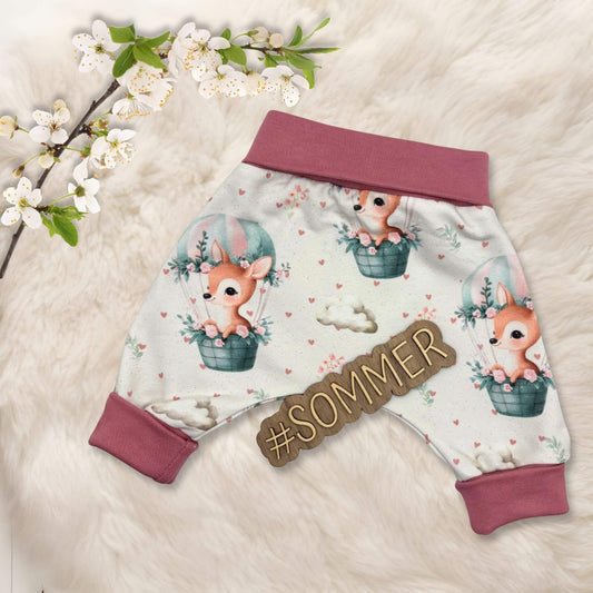 Handmade Harem Pants "Deer" - old rose