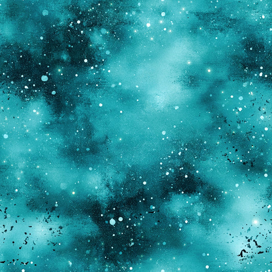 Jersey | French Terry Combination Fabric "Polar Light Galaxy"