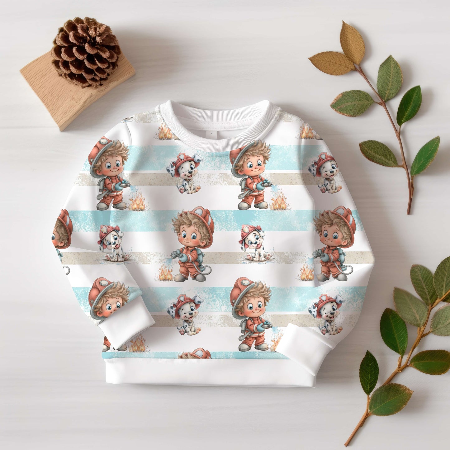 Little Firefighter Heroes | Firefighter Fabric by the Meter | Children's Fabric