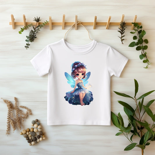Mondlich Fee Bügelbild | Hochwertiger DTF-Transfer für Kinderkleidung & Accessoires