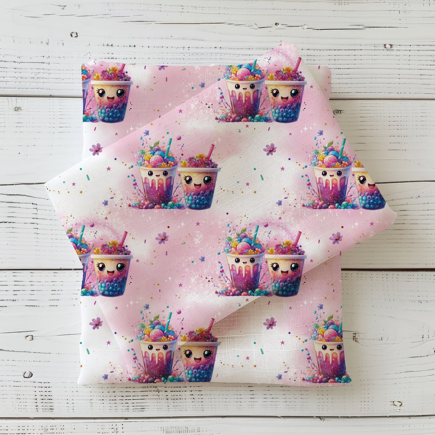 Bubble Magic | Fruit Fabric by the Meter | Children's Fabric