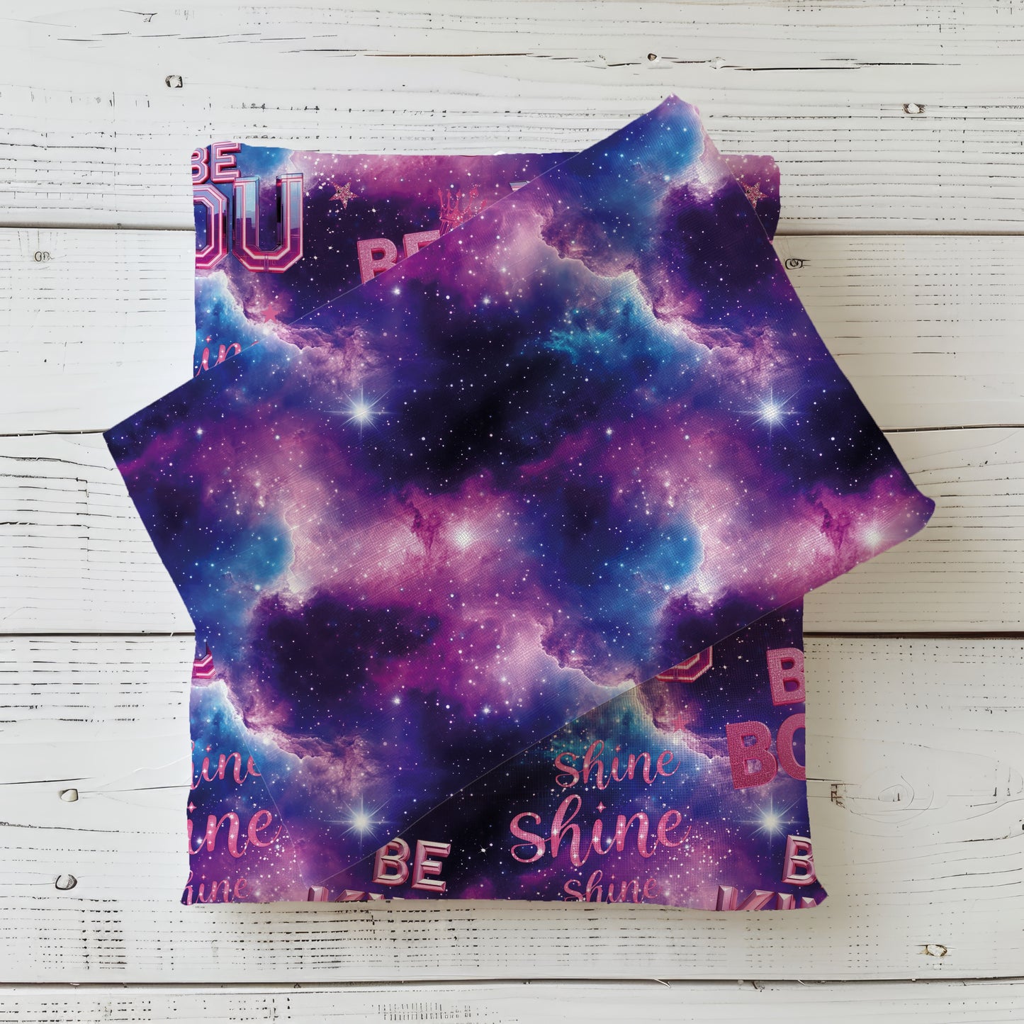 Kombi Stoff „BE YOU" | Galaxy Kinderstoff