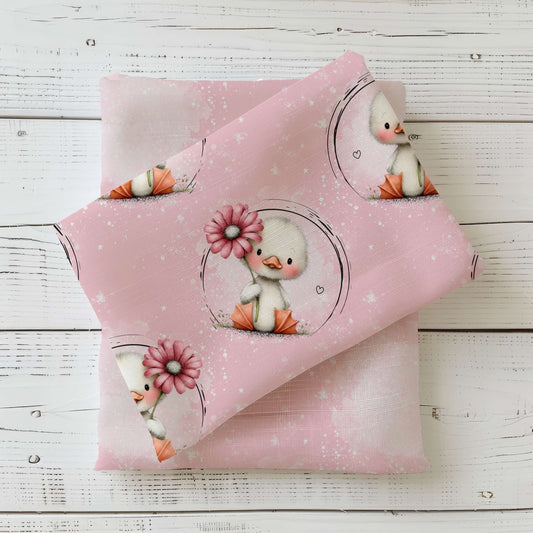 Little Lucky Duck | Duck Swim Fabric UV50+ by the meter | Children's Fabric for Swimwear