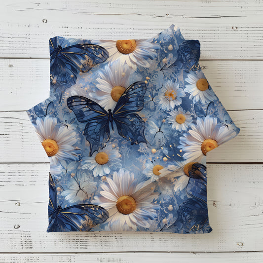 Blue Wing Dance | Butterfly Fabric by the Meter | Children's Fabric