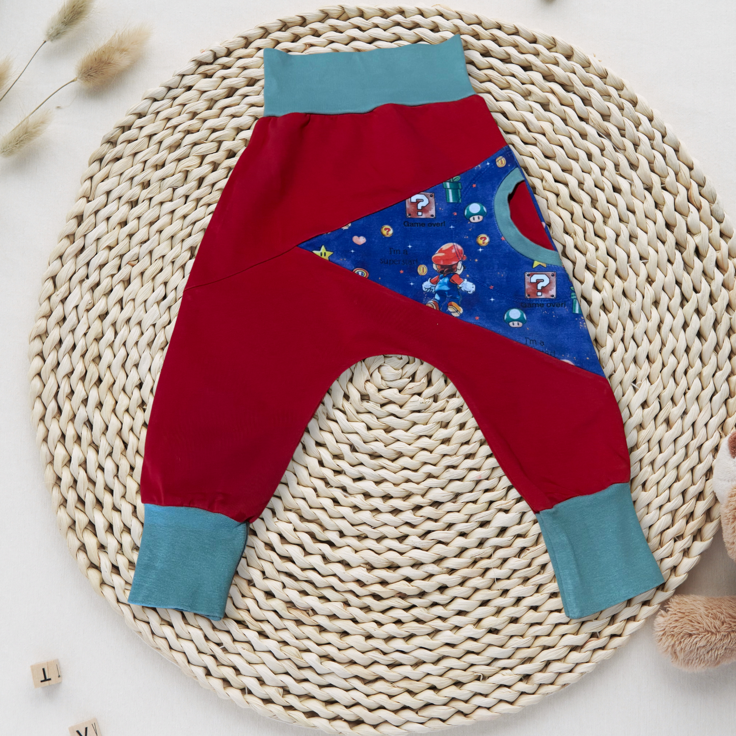 Fabric bundle 1m "Super Boy" - French Terry | Ribbing | Iron-on transfer