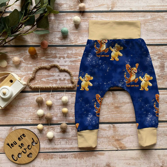 Bär Tigger Friends Stoff Detailaufnahme – Kinderstoff Tiermotiv Jersey