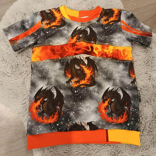 Black Dragon | Dragon Fabric by the Meter | Children's Fabric