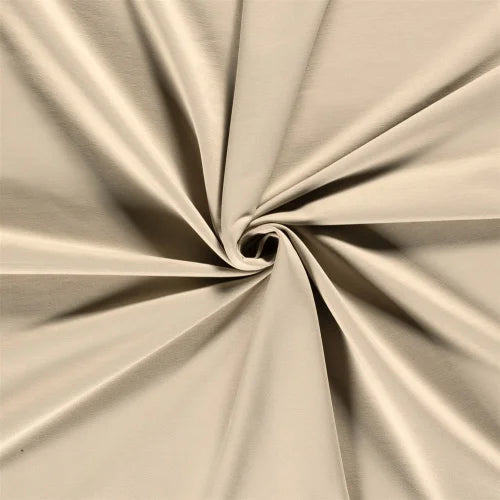 Solid Fabric by the Meter - French Terry in beige