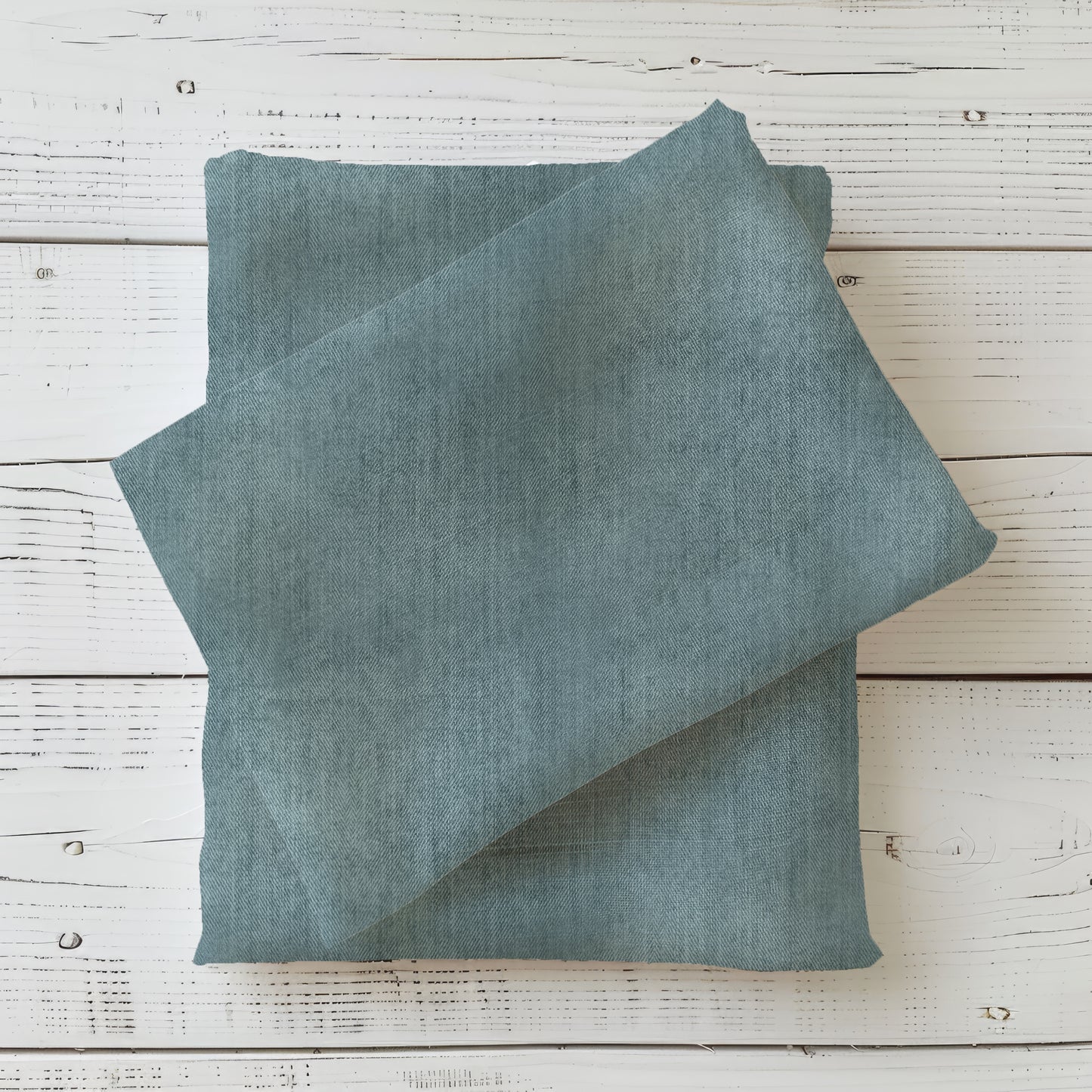 Kinderstoff Meterware Jersey | French Terry - „Demin" blau | Kombi