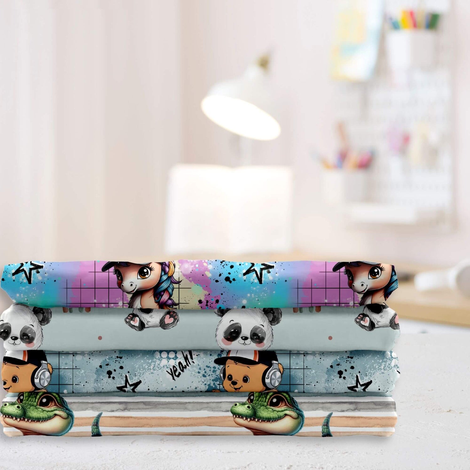 Jersey Stoff Meterware – elastischer Stoff zum Nähen