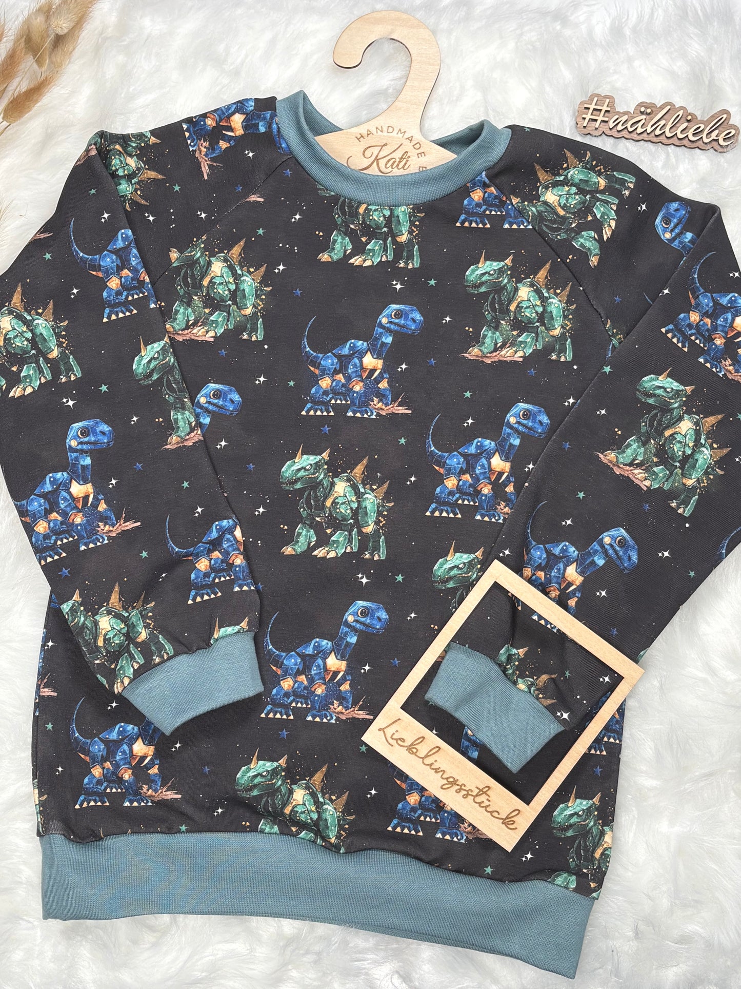 Robo Dinos | Dino Fabric by the Meter | Children's Fabric