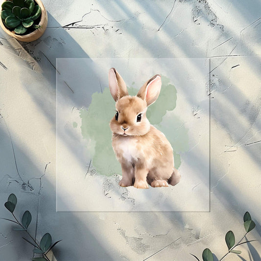 Bunny Children's Iron-on Patch "Little Bunny" | DTF Transfer for Clothing & Accessories