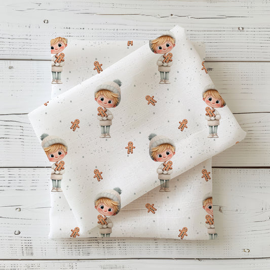 Lebkuchenliebe Boy Edition Weihnachtsstoff Meterware – Jersey French Terry Handmade by Kati
