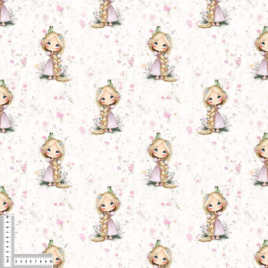 Fairy Tale Love | Fairy Tale Swimsuit Fabric UV50+ by the meter | Children's Fabric for Swimwear