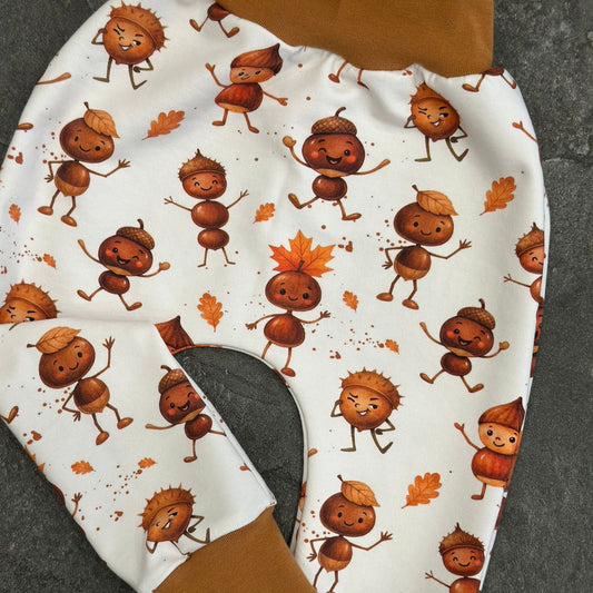 Chestnut Figures | Autumn Fabric by the Meter | Children's Fabric