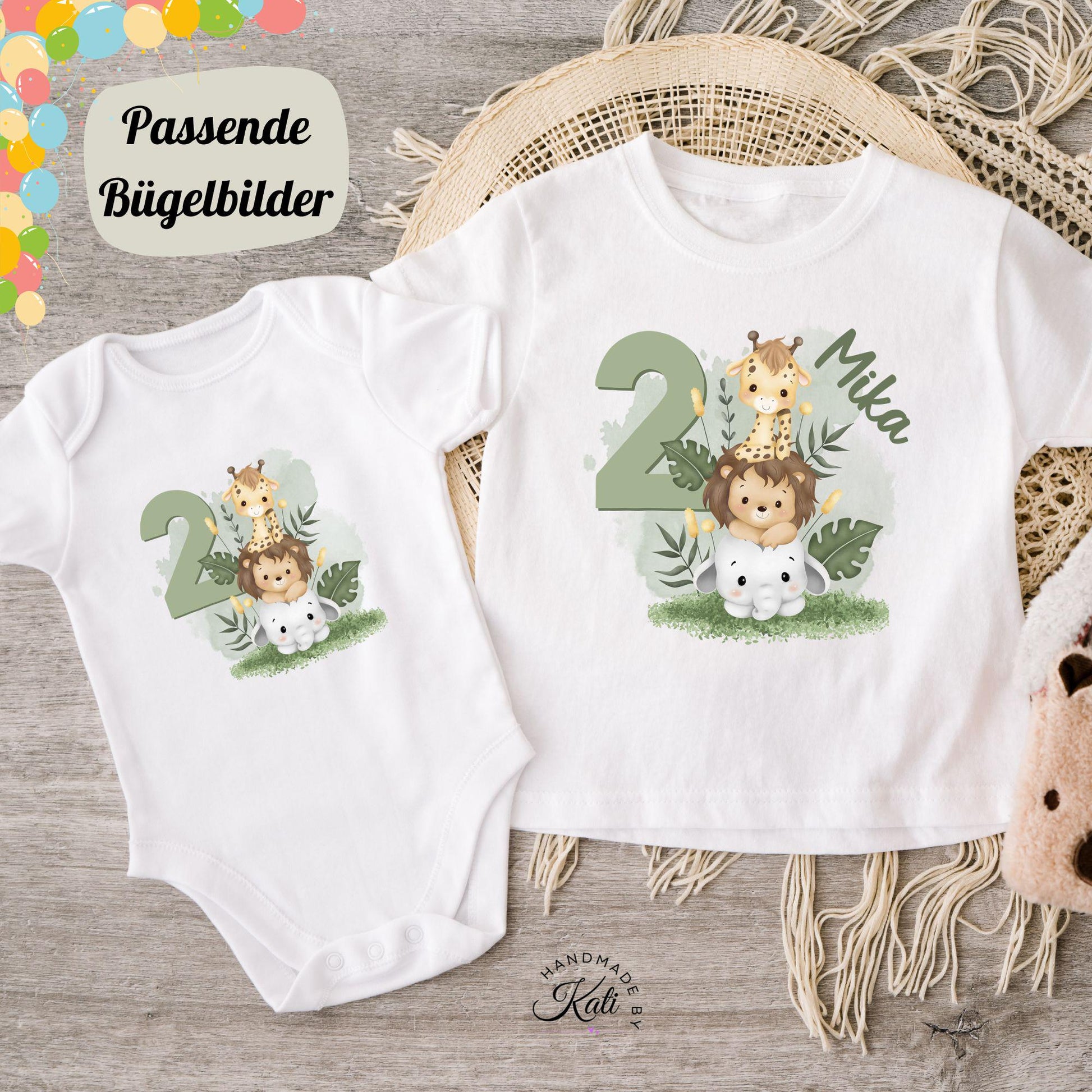 Safari Gastgeschenk Jutebeutel Gruppe – Kindergeburtstag Mitgebsel personalisiert
