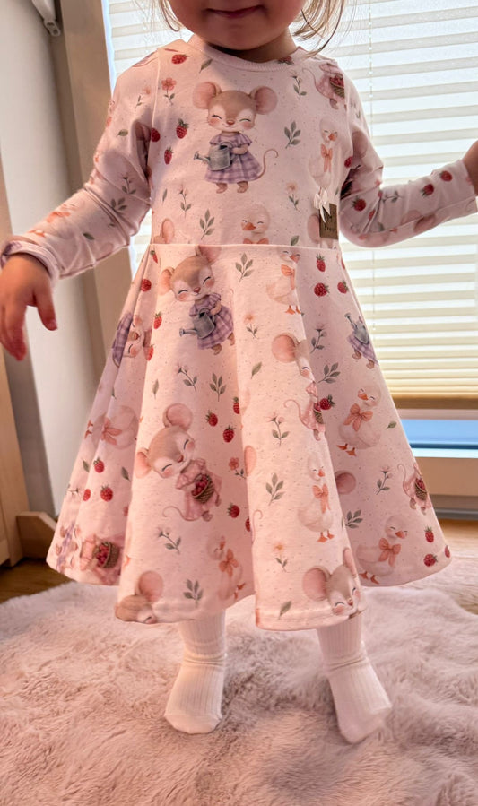 Landliebe Mice | Mouse Fabric by the Yard | Children's Fabric