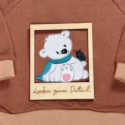 Handmade Baby Set "Polar Bear" | Unique Piece | Ships immediately