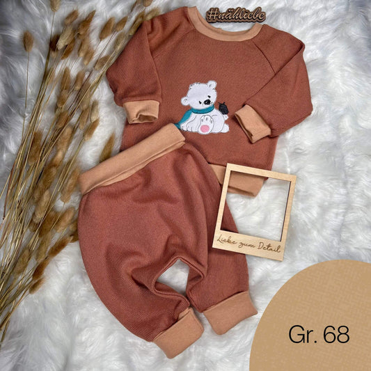 Handmade Baby Set "Polar Bear" | Unique Piece | Ships immediately