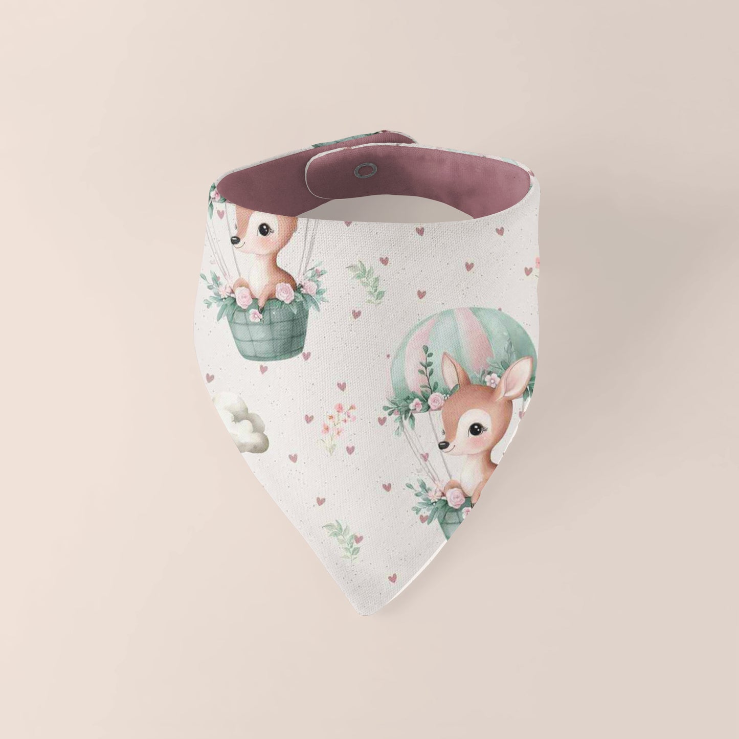 Pumphose Baby Reh altrosa handgenäht | French Terry Set personalisiert