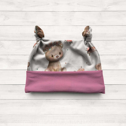 Baby Strampler Kleine Bären Set rosa | handgenäht | Gr. 56–80