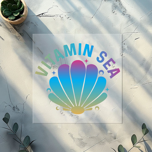 Ocean Summer Iron-on Transfer "Vitamin Sea" | DTF Transfer for Clothing & Accessories