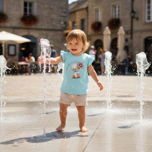 Duck Girl Iron-On Transfer "Lucky Duck" | DTF Transfer for Clothing & Accessories