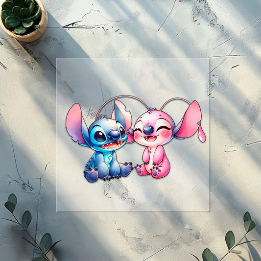 Alien Love  Kinder Bügelbild in blau | DTF Transfer für Kleidung & Accessoires