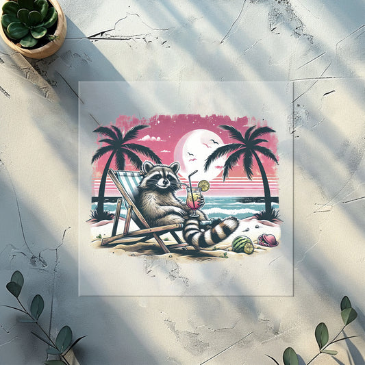 Beach Bandit Glitzer Bügelbild – DTF Transfer Sommer Kinderkleidung Handmade by Kati