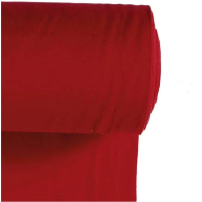 Bündchen Stoff rot Feinripp – Strickbündchen Meterware Kinderkleidung Handmade by Kati