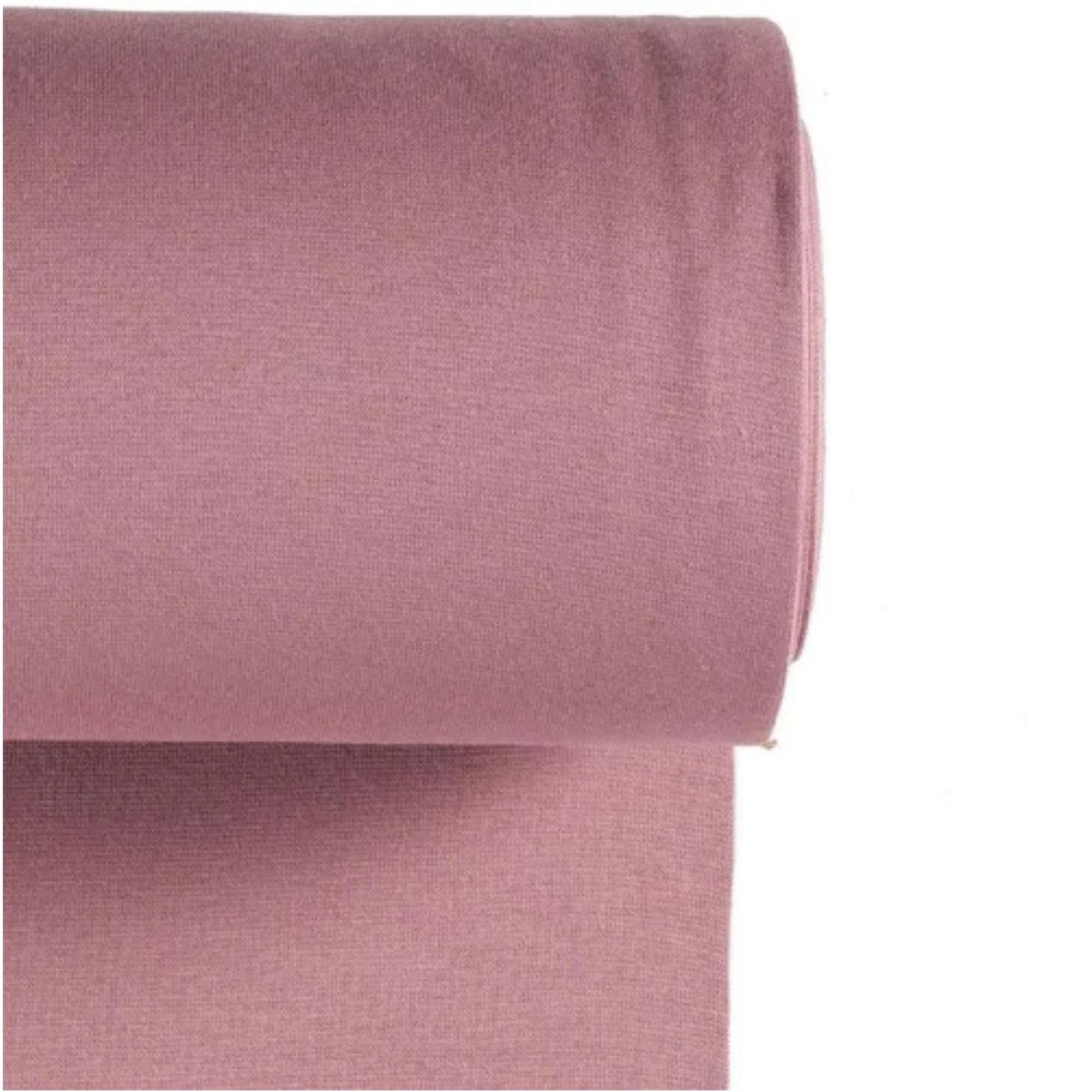 Bündchen Stoff Altrosa Feinripp – Strickbündchen Meterware Kinderkleidung Handmade by Kati
