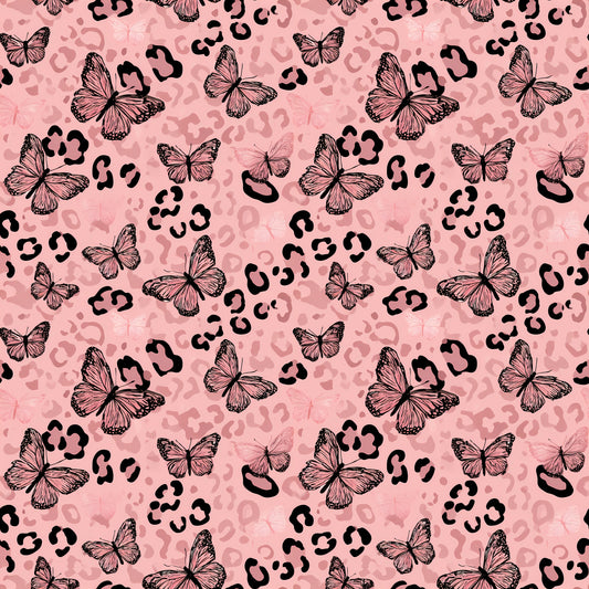 Fabric design "Leo Butterflies" Fabric by the Meter - Softshell, Cotton, Muslin, Minky & Lycra UV50+