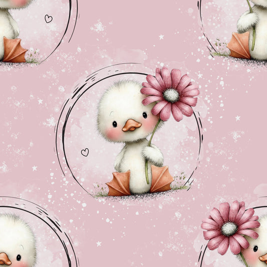 Little Lucky Duck | Duck Swim Fabric UV50+ by the meter | Children's Fabric for Swimwear