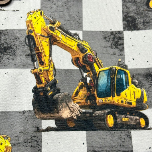 Softshell | Cotton | Muslin | Minky "Excavator" Plaid