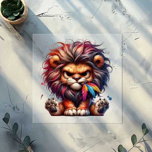 Roar and Grumble Glitzer Bügelbild – DTF Transfer Tier Kinderkleidung Handmade by Kati