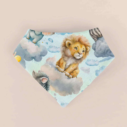 Baby Halstuch Safari Träume mint handgemacht personalisierbar – Handmade by Kati