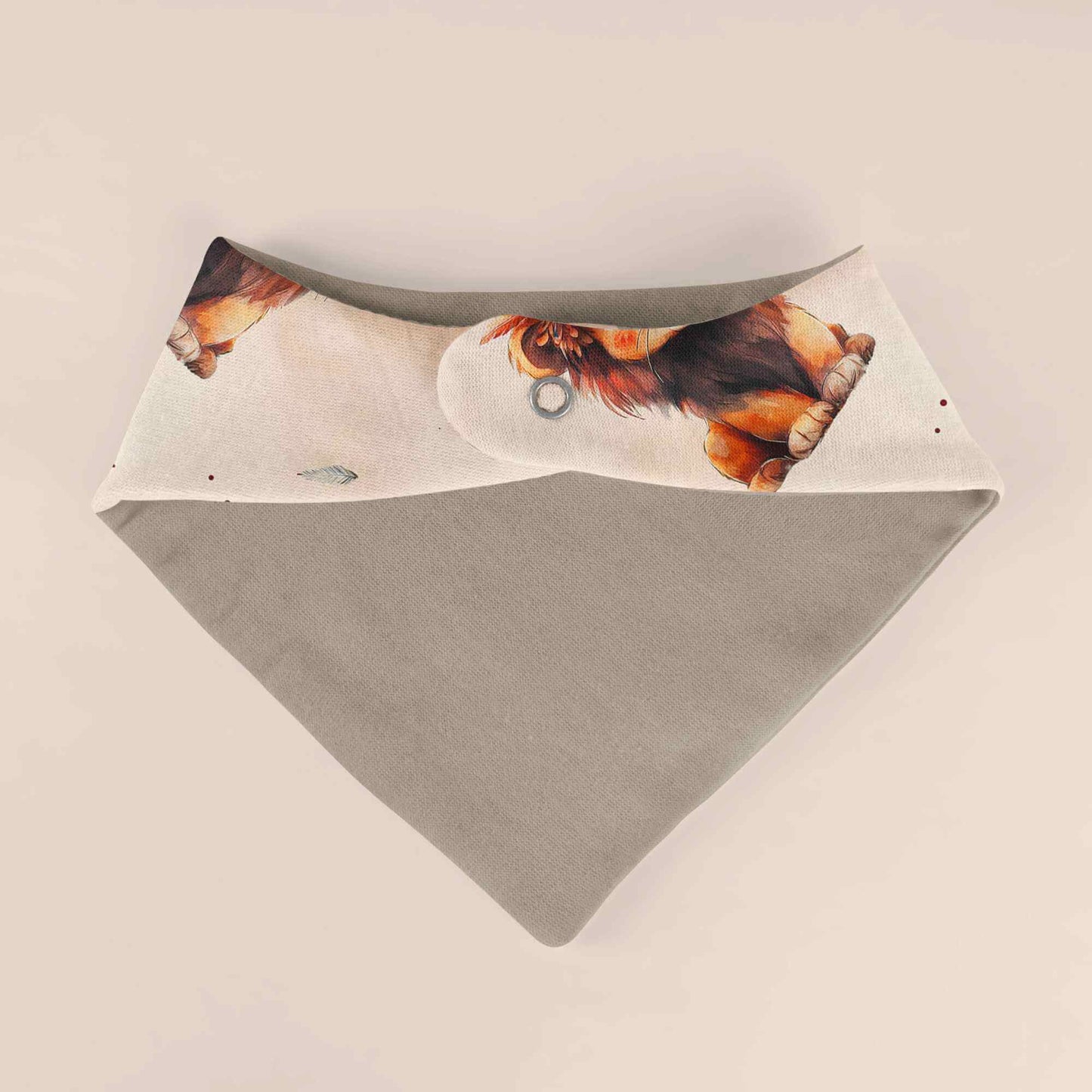 Löwe Halstuch Baby – Dreieckstuch personalisierbar mit Name handgemacht