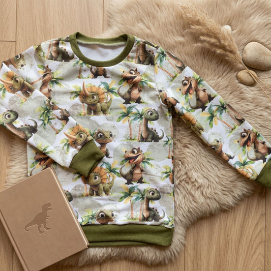 Dino Friends | Dino Fabric by the Meter | Children's Fabric