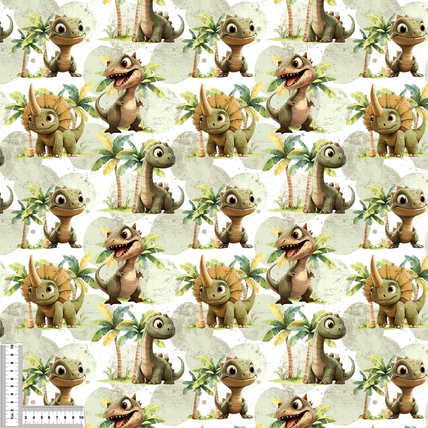 Dino Friends Kinderstoff Nähbeispiel – Dinosaurier Stoff Meterware Jersey