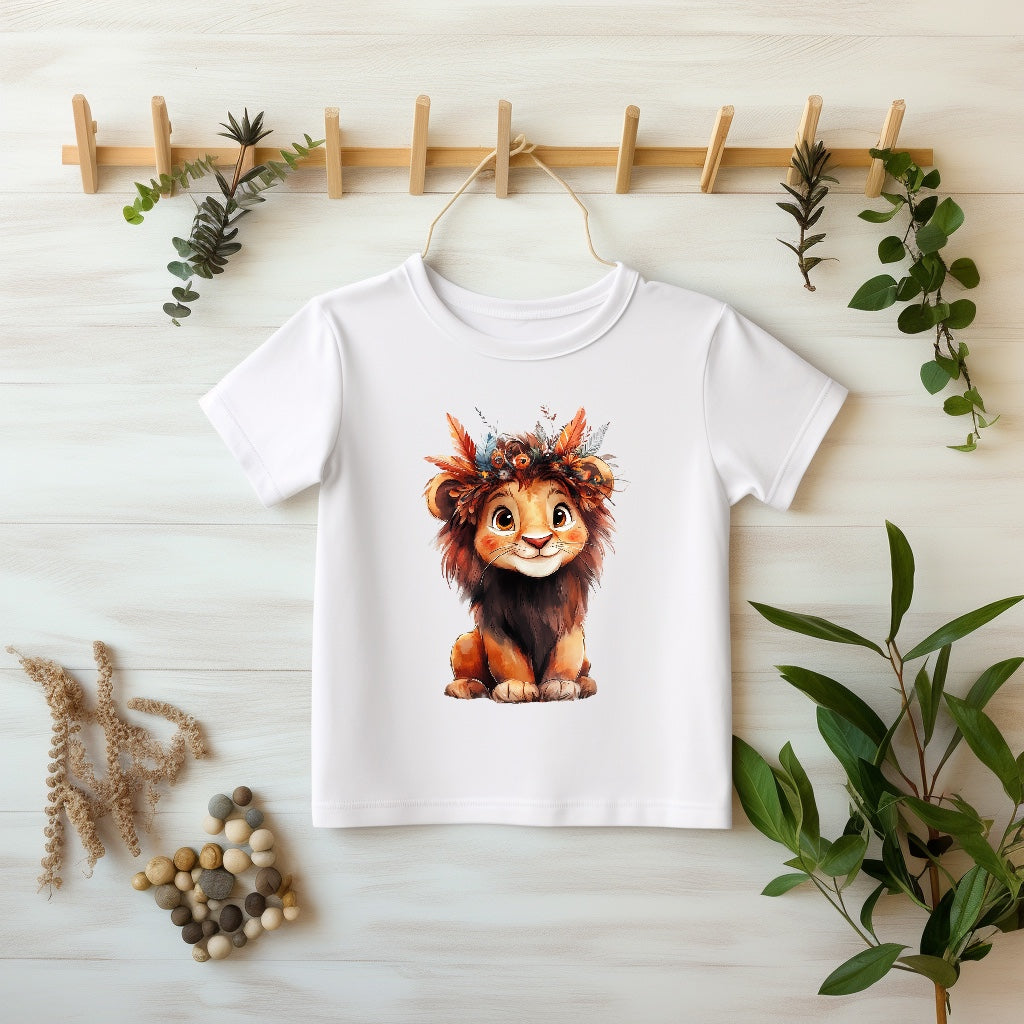 Kleiner Löwe Bügelbild 10cm Glitzer – DTF Transfer aufbügeln Kindershirt