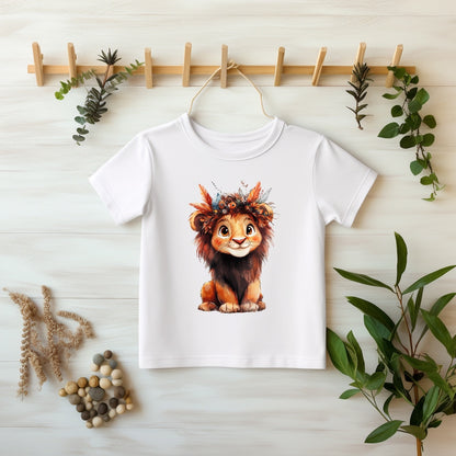 Kleiner Löwe Bügelbild 10cm Glitzer – DTF Transfer aufbügeln Kindershirt