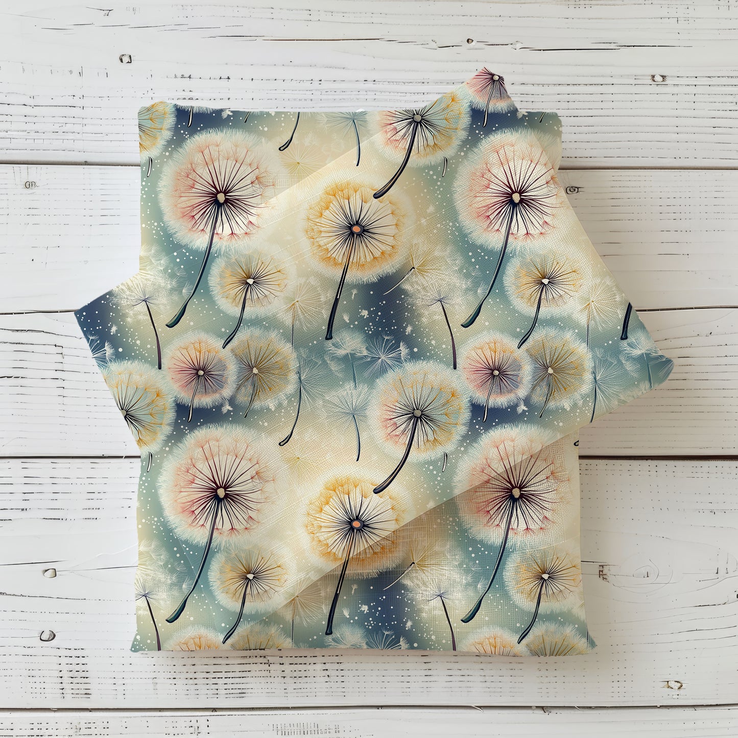 Pusteblume Kinderstoff Farbvariante – Blumen Jersey Meterware